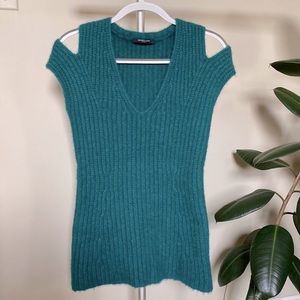 Derek Lam teal cashmere sweater